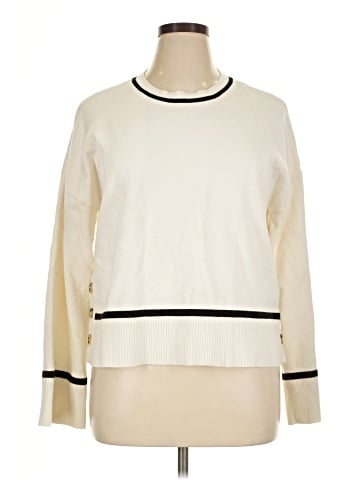 Marled Pullover Sweater (view 1)
