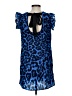 Unbranded Animal Print Blue Casual Dress Size XS - photo 2