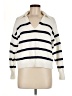 Old Navy 100% Cotton Stripes Ivory Pullover Sweater Size M - photo 1
