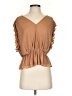 Express 100% Polyester Tan Sleeveless Blouse Size S - photo 1