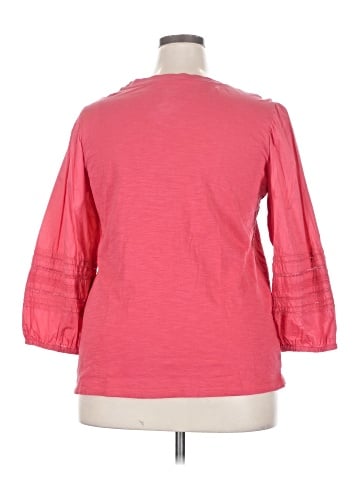 St. John's Bay 3/4 Sleeve Top (view 2)