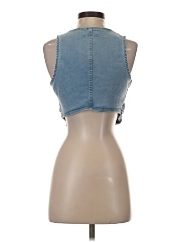 Love Tree Sleeveless Button-Down Shirt (view 2)