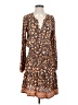 Faherty 100% Viscose Print Brown Casual Dress Size S - photo 1