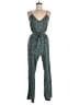 Unbranded 100% Polyester Animal Print Green Jumpsuit Size M - photo 1