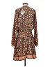 Faherty 100% Viscose Print Brown Casual Dress Size S - photo 2