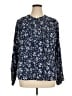 Torrid Blue Long Sleeve Blouse Size 1X Plus (1) - photo 1