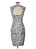 Cache Animal Print Silver Cocktail Dress Size L - photo 2