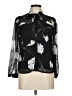 Monteau 100% Polyester Black Long Sleeve Blouse Size M - photo 1