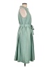 Shein Solid Green Casual Dress Size L - photo 4