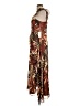Siena 100% Polyester Tropical Brown Cocktail Dress Size 10 - photo 5