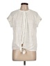 Cable & Gauge Ivory Short Sleeve Blouse Size L - photo 1
