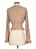 Leith 100% Polyester Tan Long Sleeve Blouse Size S - photo 2
