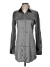 Van Laack Metallic Gray Long Sleeve Silk Top Size EU 34 / US 4 - photo 1