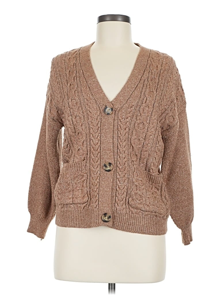 Pre-owned J By Joie Cardigan Sweater In Tan