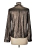 Shein Metallic Silver Long Sleeve Blouse Size L - photo 2
