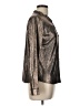 Shein Metallic Silver Long Sleeve Blouse Size L - photo 4