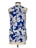 dalia Blue Sleeveless Blouse Size S - photo 2