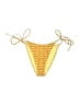 PacSun Chevron-herringbone Yellow Swimsuit Bottoms Size M - photo 1