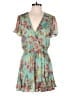 Row A 100% Polyester Floral Teal Romper Size M - photo 1