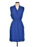 Maurices 100% Polyester Solid Blue Cocktail Dress Size L - photo 1