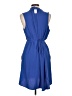Maurices 100% Polyester Solid Blue Cocktail Dress Size L - photo 2