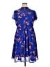 Torrid 100% Polyester Paisley Blue Casual Dress Size 1X Plus (1) - photo 1