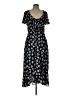 Cinq à Sept 100% Polyester Floral Black Casual Dress Size 10 - photo 1