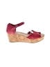 TOMS Red Wedges Size 8 - photo 1