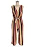 AUW Stripes Brown Jumpsuit Size M - photo 1