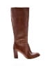Nine West 100% Leather Brown Boots Size 8 1/2 - photo 1