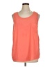 Faded Glory 100% Polyester Orange Sleeveless T-Shirt Size 1X - photo 1