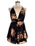Shein 100% Polyester Floral Black Romper Size 6 - photo 1