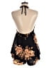 Shein 100% Polyester Floral Black Romper Size 6 - photo 2