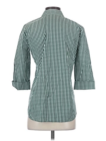 Lafayette 148 New York 3/4 Sleeve Button-Down Shirt (view 2)