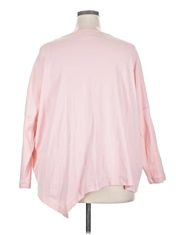 Joan Vass 3/4 Sleeve Top (view 2)