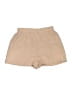 Shein 100% Polyester Solid Tan Khaki Shorts Size 6 - photo 1