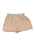 Shein 100% Polyester Solid Tan Khaki Shorts Size 6 - photo 2