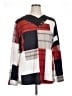 Rebecca Taylor Color Block Red Blue Long Sleeve Blouse Size 2X - photo 1