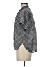 Uniqlo Checkered-gingham Black Short Sleeve Button-Down Shirt Size M - photo 5
