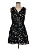 oasis 100% Polyester Floral Black Casual Dress Size 8 - photo 1