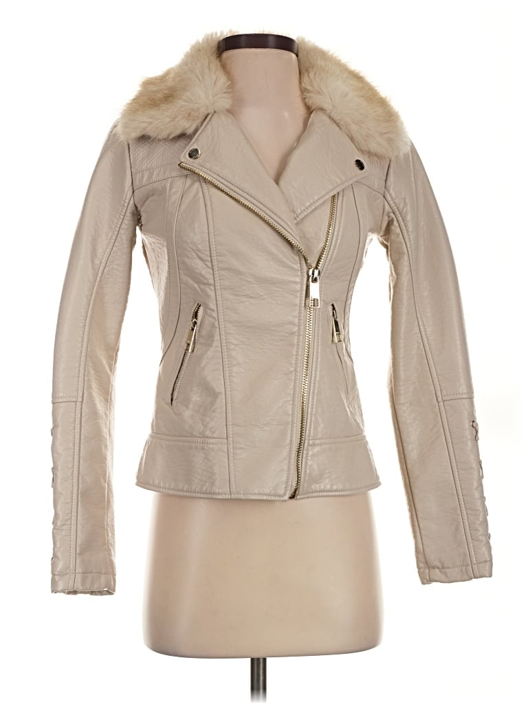 Pre-owned Guess Jacket In Tan