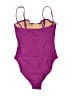 J.Crew Solid Purple One Piece Swimsuit Size 8 - photo 2