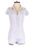 Frankies Bikinis Checkered-gingham Blue Purple Romper Size XS - photo 1