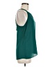 Sis Sis 100% Polyester Teal Sleeveless Blouse Size M - photo 4