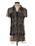 Tiny 100% Rayon Brown Short Sleeve Blouse Size S - photo 1