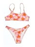 Shein Floral Pink Two Piece Swimsuit Size S - photo 1