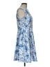 Boden 100% Cotton Print Blue Cocktail Dress Size 10 (petite) - photo 4