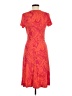 Lands' End Paisley Orange Casual Dress Size 6 - photo 2