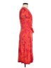 Lands' End Paisley Orange Casual Dress Size 6 - photo 4