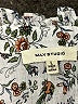 Max Studio 100% Cotton Floral White Short Sleeve Blouse Size L - photo 7